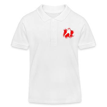 eishockey - Kinder Organic Poloshirt Mini Sprinter von Stanley/Stella - Weiß - Vorne