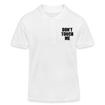 Dont touch me - Polo enfant bio Stanley/Stella - blanc - Devant