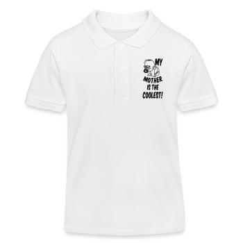 Coolest Mother - Kids Organic Polo Shirt by Stanley/Stella - white - Front