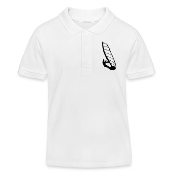 marins de vent, sports nautiques - Polo enfant bio Stanley/Stella - blanc - Devant