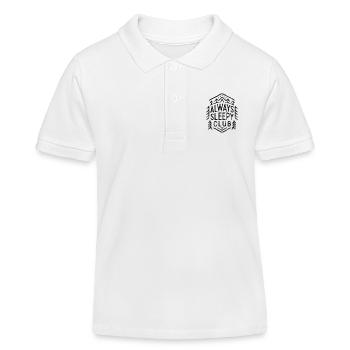Immer verschlafen, Club, immer schlafend, müde - Kinder Organic Poloshirt Mini Sprinter von Stanley/Stella - Weiß - Vorne