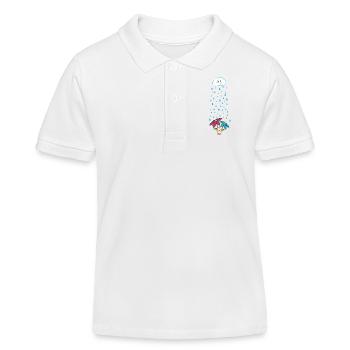 Shirt de maternité douce - Polo enfant bio Stanley/Stella - blanc - Devant