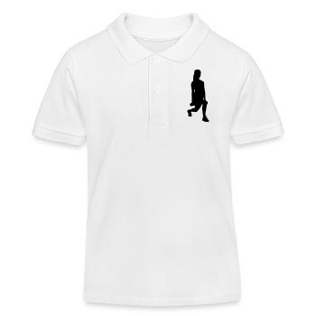 Girl Silhouette Sports - Kinder Organic Poloshirt Mini Sprinter von Stanley/Stella - Weiß - Vorne