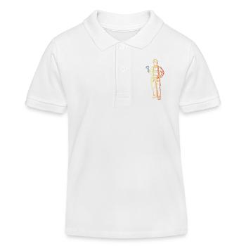 Oldschool Klempner - Kinder Organic Poloshirt Mini Sprinter von Stanley/Stella - Weiß - Vorne
