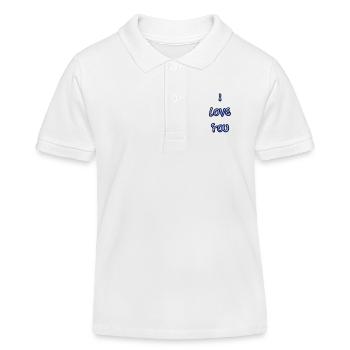 ICH HABE GERADE GEHEIRATET. Junggesellinnenabschied. HEILIGER VALENTINSTAG. PAAR. LIEBE - Kinder Organic Poloshirt Mini Sprinter von Stanley/Stella - Weiß - Vorne