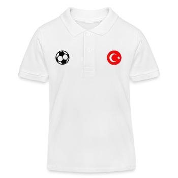 Turkey - Kids Organic Polo Shirt by Stanley/Stella - white - Front