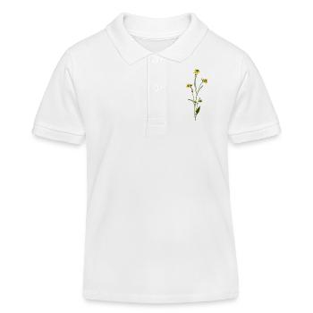 kraeuter rosmarin petersilie thymian dill oregano - Kinder Organic Poloshirt Mini Sprinter von Stanley/Stella - Weiß - Vorne