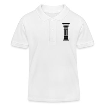 antike_saeule - Kinder Organic Poloshirt Mini Sprinter von Stanley/Stella - Weiß - Vorne
