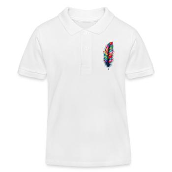 Plume - Polo enfant bio Stanley/Stella - blanc - Devant
