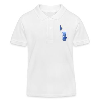 Honduranischer Stolz, vertikales Design - Kinder Organic Poloshirt Mini Sprinter von Stanley/Stella - Weiß - Vorne