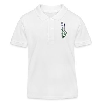 Lavendel - Kinder Organic Poloshirt Mini Sprinter von Stanley/Stella - Weiß - Vorne