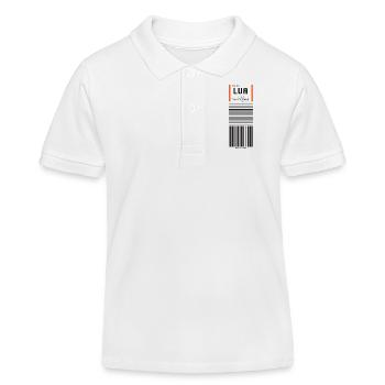 Flughafen Lukla Nepal - Kinder Organic Poloshirt Mini Sprinter von Stanley/Stella - Weiß - Vorne