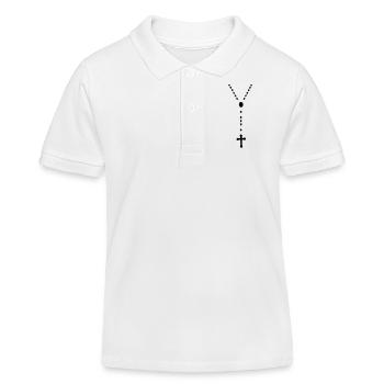 Rosary 01 - Kids Organic Polo Shirt by Stanley/Stella - white - Front