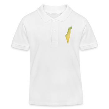Israel - Kinder Organic Poloshirt Mini Sprinter von Stanley/Stella - Weiß - Vorne