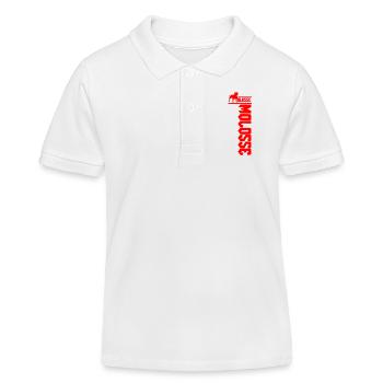Staff Rouge en Silhouette Verticale - Polo enfant bio Stanley/Stella - blanc - Devant