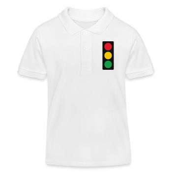 Ampel - Kinder Organic Poloshirt Mini Sprinter von Stanley/Stella - Weiß - Vorne