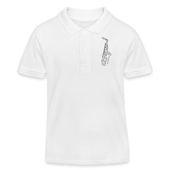 alto saxophone - Polo enfant bio Stanley/Stella - blanc - Devant
