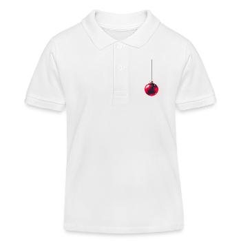 Galaxy-Weihnachtsschmuck - Kinder Organic Poloshirt Mini Sprinter von Stanley/Stella - Weiß - Vorne