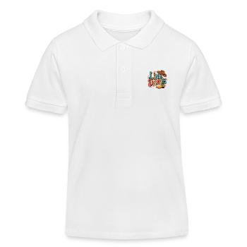 Line Dance mein Hobby - meine Passion - Kinder Organic Poloshirt Mini Sprinter von Stanley/Stella - Weiß - Vorne