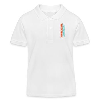 Cooles Design Gravelbike für Radfahrer - Kinder Organic Poloshirt Mini Sprinter von Stanley/Stella - Weiß - Vorne