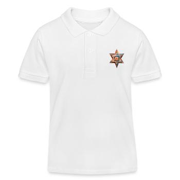 Israel Stand with Israel - Kids Organic Polo Shirt by Stanley/Stella - white - Front