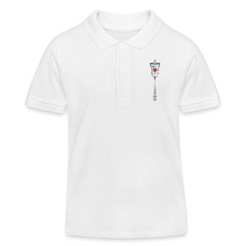 Light for lovers - Kids Organic Polo Shirt by Stanley/Stella - white - Front