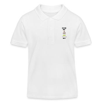 Ich mag keine Zwiebeln - Kinder Organic Poloshirt Mini Sprinter von Stanley/Stella - Weiß - Vorne
