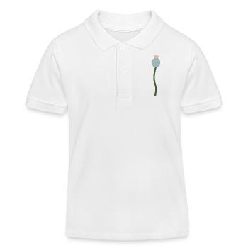 Capsule de graines de pavot - Polo enfant bio Stanley/Stella - blanc - Devant