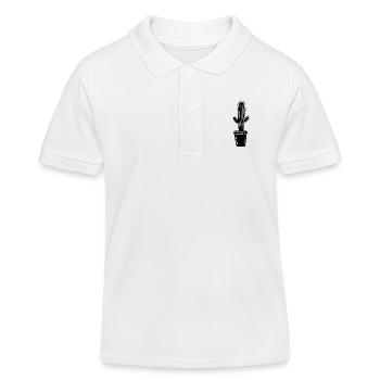Kaktus - Kinder Organic Poloshirt Mini Sprinter von Stanley/Stella - Weiß - Vorne