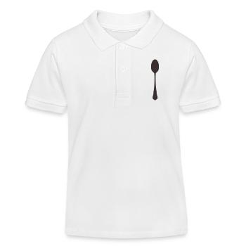 Löffel Besteck - Kinder Organic Poloshirt Mini Sprinter von Stanley/Stella - Weiß - Vorne