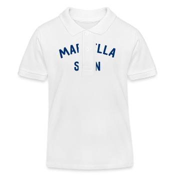 Marbella Spain Spain España - Kids Organic Polo Shirt by Stanley/Stella - white - Front