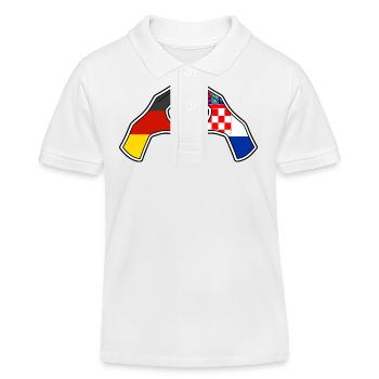 Croates Croates Croates Hrvatska Allemagne - Polo enfant bio Stanley/Stella - blanc - Devant