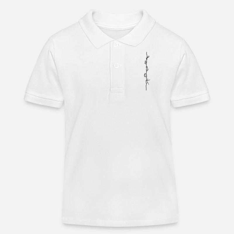 Corde grimpeur - Polo enfant bio Stanley/Stella - blanc