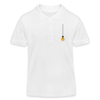 decke oben kabel haengen gluehbirne licht strom id - Kinder Organic Poloshirt Mini Sprinter von Stanley/Stella - Weiß - Vorne