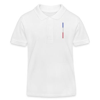 Bleu Blanc Rouge - Polo enfant bio Stanley/Stella - blanc - Devant