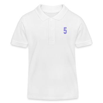 HAPPY BIRTHDAY. HAPPY BIRTHDAY. ANNIVERSARY. - Kids Organic Polo Shirt by Stanley/Stella - white - Front