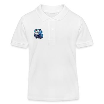 Geschenk Wikinger Wolf Krafttier Schamane Odin - Kinder Organic Poloshirt Mini Sprinter von Stanley/Stella - Weiß - Vorne