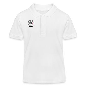 My Favorite Baseball Player - Kids Organic Polo Shirt by Stanley/Stella - white - Front