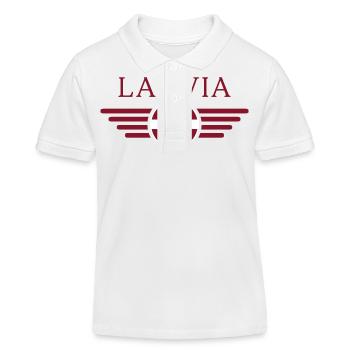 T-shirt de style letton - Polo enfant bio Stanley/Stella - blanc - Devant