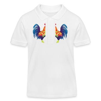 Coq 2 - Polo enfant bio Stanley/Stella - blanc - Devant