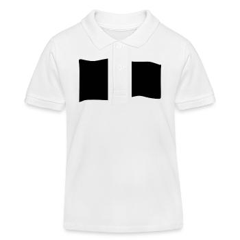 Drapeau de symbole de forme - Polo enfant bio Stanley/Stella - blanc - Devant