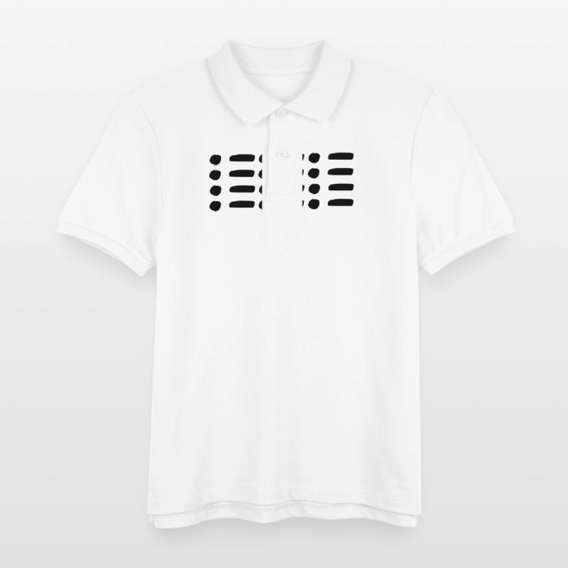 Line, dots, dot, shape, shape, pattern Kids Organic Polo Shirt by Stanley/Stella