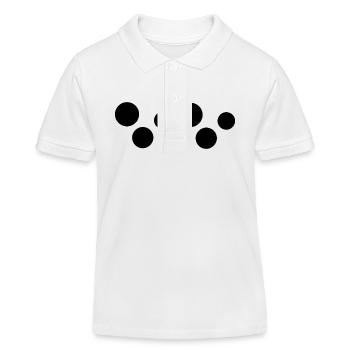 Six cercles en forme de cercle - Polo enfant bio Stanley/Stella - blanc - Devant
