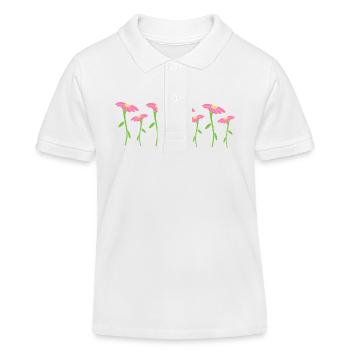 Symbole de fleur Fleur Plante Huit Fleurs - Polo enfant bio Stanley/Stella - blanc - Devant