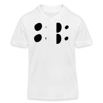 Motifs Cercles Cercles Formes - Polo enfant bio Stanley/Stella - blanc - Devant