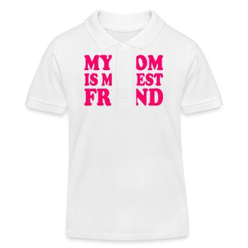 my mom is my best friend - Polo enfant bio Stanley/Stella - blanc - Devant
