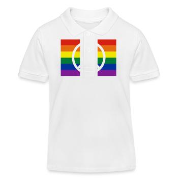 Frieden - Kinder Organic Poloshirt Mini Sprinter von Stanley/Stella - Weiß - Vorne