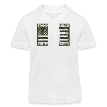 Armée, Guerre, Militaire, Uniforme, Force, Soldat Camouflage - Polo enfant bio Stanley/Stella - blanc - Devant