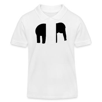 Éléphant Bébé Symbole Animal - Polo enfant bio Stanley/Stella - blanc - Devant