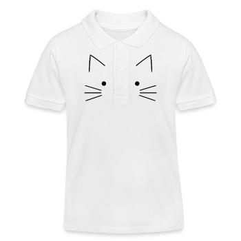 Conception de chats - Polo enfant bio Stanley/Stella - blanc - Devant